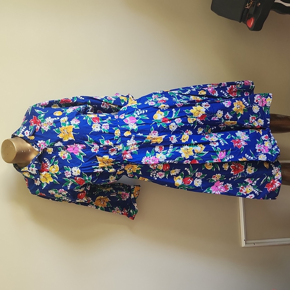 Vintage mid length floral dress